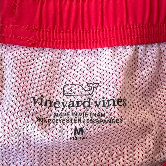 Vineyard Vines Red and Blue Star Swim Shorts Size M 12/14 - Picture 4 of 6